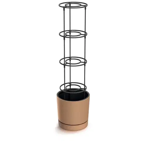 Kvetináče a truhlíky Depo400-4665W plastový kvetináč na pestovanie paradajok 39 cm prírodná