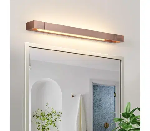 Kúpeľňové zrkadlá BRILAGI-LED Kúpeľňové osvetlenie zrkadla AQUA LINE LED/18W/230V 60 cm IP44 bronz BRI315