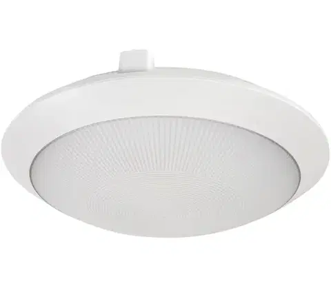 Záhradné lampy Rabalux 77237 - Vonkajšie stropné svietidlo so senzorom WELRO 1xE27/9W/230V IP65 pr.30 cm biela 77237