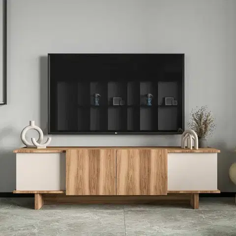 Konferenčné stolíky Televízny stolík Diana Beige and Walnut