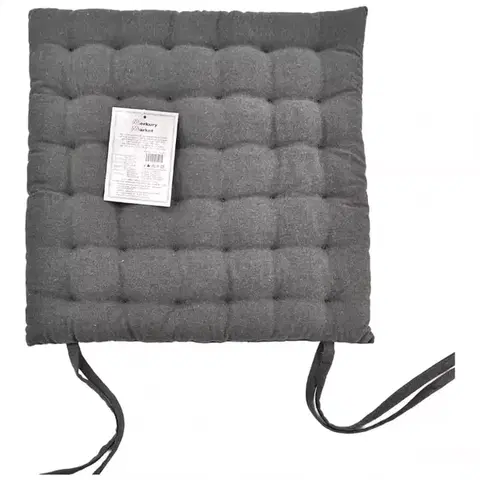 Bytový textil Poduška na stoličku SSE-JBT-1008 40x40 cm tmavosivá