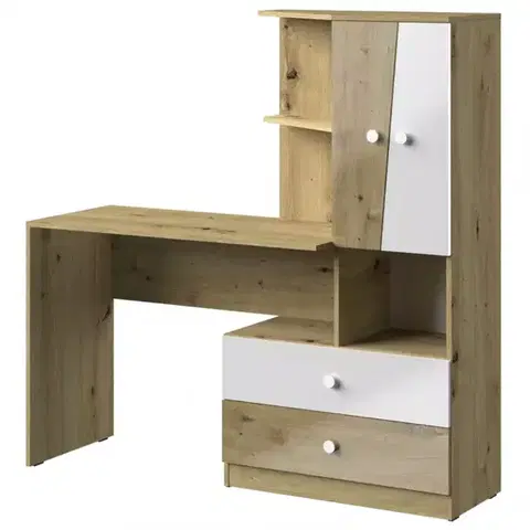 Moderné kancelárske stoly Písací stôl Nero 11  150 – Biely Lesk