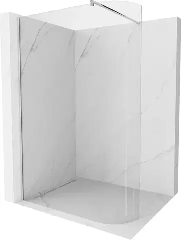 Sprchové dvere MEXEN/S - Kioto Sprchová zástena WALK-IN zaoblená 80 x 200, transparent 8 mm, chróm 800-080-101-01-06