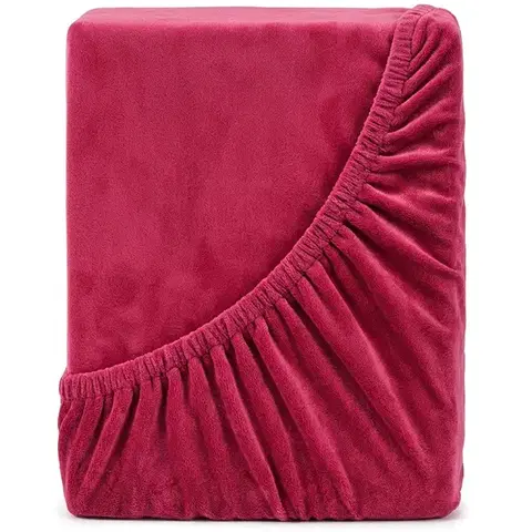 Plachty 4Home prestieradlo mikroflanel vínová, 90 x 200 cm