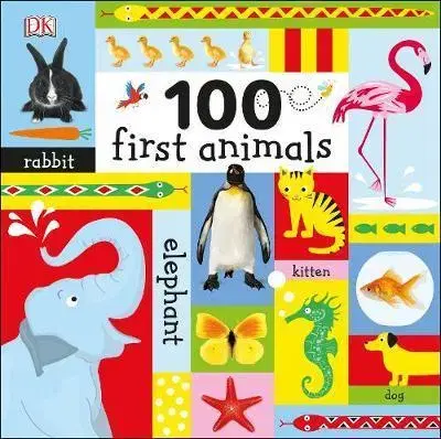 Leporelá, krabičky, puzzle knihy 100 First Animals