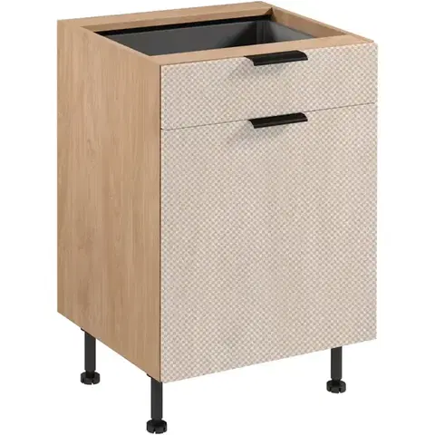 Kuchynské skrinky Korpus Luxeo K04-D60S1-AX dub puccini