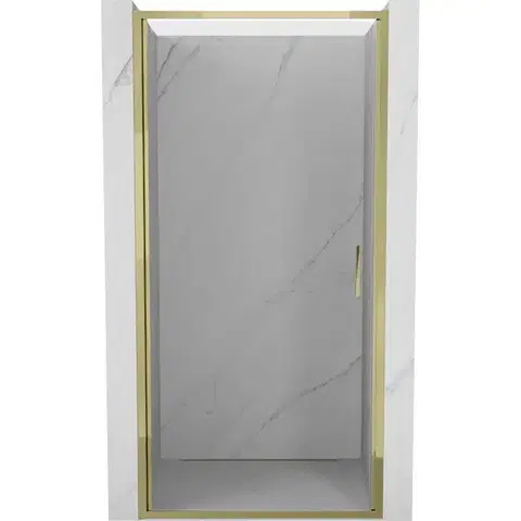 Sprchovacie kúty MEXEN - Exo sprchové dvere krídlové 65, transparent, zlatá 817-065-000-50-00