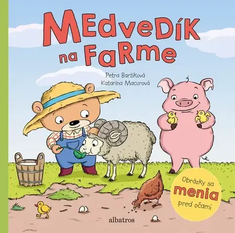 Leporelá, krabičky, puzzle knihy Medvedík na farme - Petra Bartíková,Katarína Macurová