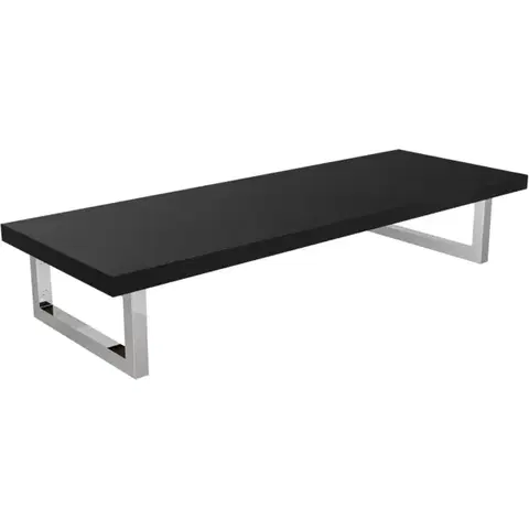 Kúpeľňový nábytok CERANO - Doska pod umývadlo Navira Pro + 2 konzoly pod dosku - čierna matná - 80x46x3,6 CER-606081