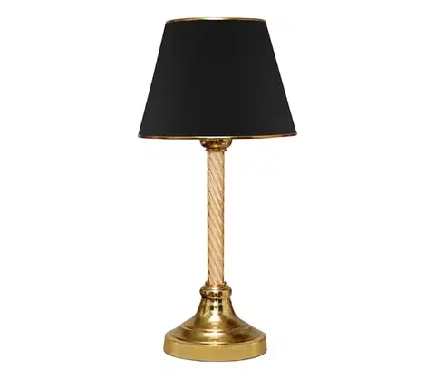 Lampy  Stolná lampa AYD 1xE27/40W/230V čierna/zlatá 780SGN2563