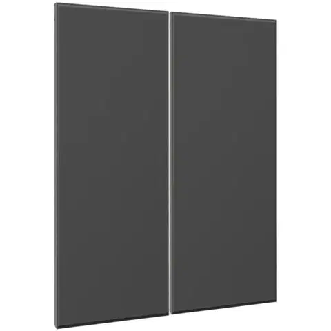 Kuchynské skrinky Čelo skrinky Luxeo F16-G80(100) tenký rám dark grey