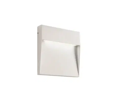Svietidlá Redo 90478 - LED Vonkajšie nástenné svietidlo LANDER LED/6W/230V IP54 biela 90478