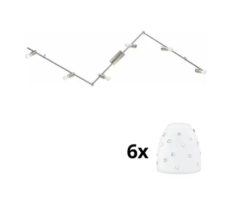 Svietidlá Eglo - LED Bodové svietidlo MY CHOICE 6xE14/4W/230V chróm/biela 1xEG31112+6xEG94749