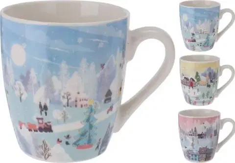 Hrnčeky a šálky Kinekus Hrnček vianočný 200 ml porcelán mix