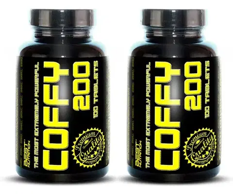 Kofeín 1+1 Zadarmo: Coffy 200 od Best Nutrition 100 kaps. + 100 kaps.