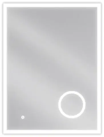 Kúpeľňové zrkadlá MEXEN - Kala zrkadlo s osvetlením s kozmetickým zrkadlom 60 x 80, LED 600 9820-060-080-611-00