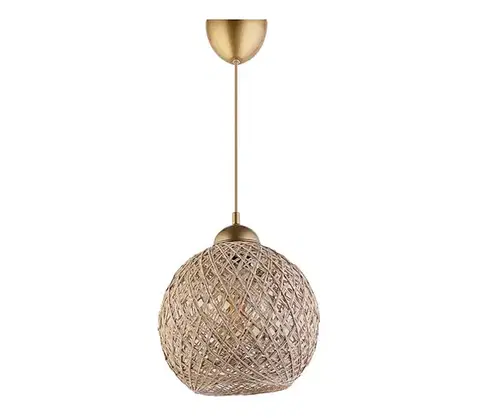 Svietidlá  Luster na lanku JUTE 1xE27/60W/230V béžová 390FLH1568