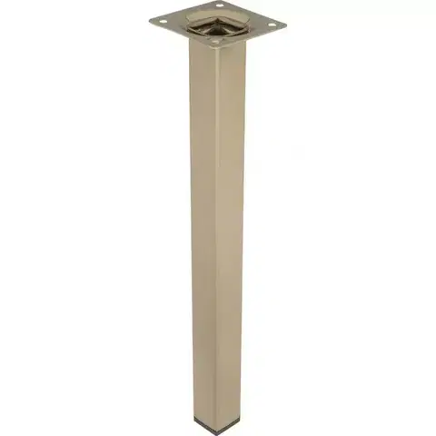 Nábytkové nohy a pätky Štvorcová nábytková noha 30 cm inox