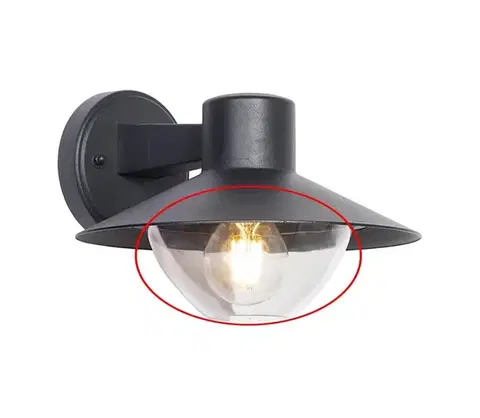 Lampy  Náhradné tienidlo k nástennému svietidlu, lusteru a lampe VEERLE E27 číre 8590828001423