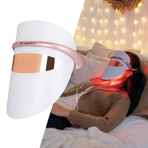 Lampy pre svetelnú terapiu Ošetrujúca LED maska na tvár inSPORTline Esgrima
