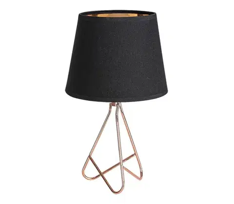 Lampy Rabalux - Stolná lampa 1xE14/40W/230V čierna/zlatá 2774