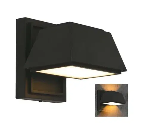 LED osvetlenie  LED Vonkajšie nástenné svietidlo LED/15W/230V IP65 4000K čierna 23027