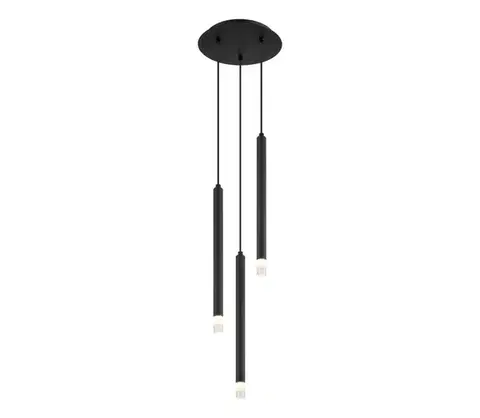 Svietidlá Globo 15629-3 - Luster na lanku BLAKE 3xG9/4W/230V pr. 24 cm čierna 15629-3