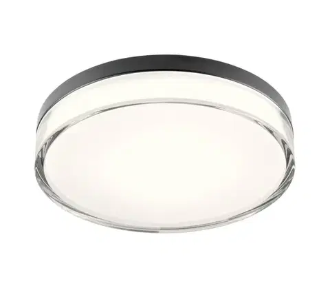 Svietidlá Redo 01-3736 - LED Stropné svietidlo FRISBI LED/18W/230V 3000/4000K IP44 čierna 01-3736
