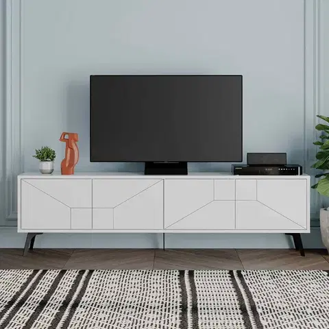 TV stolíky Škandinávsky TV stolík ERESH, biela