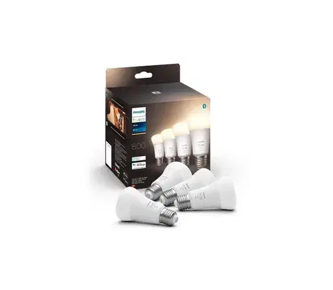 LED osvetlenie SADA 4x LED Stmievateľná žiarovka Philips Hue WHITE A60 E27/9W/230V 2700K 871951431914100