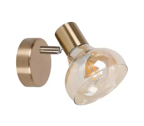 Svietidlá Rabalux 5546 - Nástenné svietidlo HOLLY 1xE14/40W/230V zlatá  5546