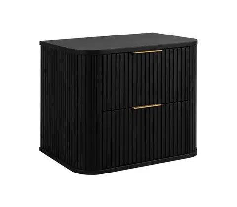Skrinky do kúpeľne Elvisia Skrinka pod umývadlo ELEGANCE Black | 60 cm