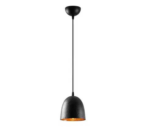 Svietidlá  Závesné svietidlo na lane TATTOO 1xE27/40W/230V pr. 16 cm čierne 584TTM1269