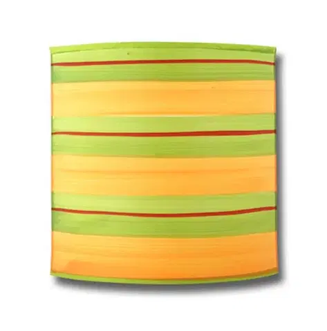 Nástenné svetlá Nástenná lampa 1X40W E14 zelená oranžová MAJA