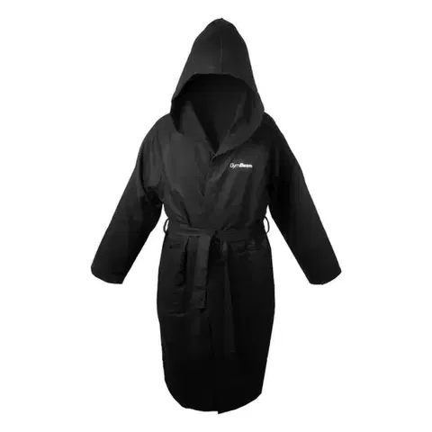 Športové uteráky GymBeam Rýchloschnúci župan Quick-Dry Black  M