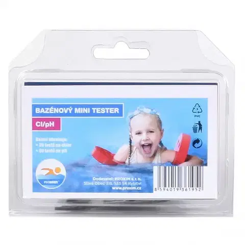 Bazénová chémia Tester pH a chlóru