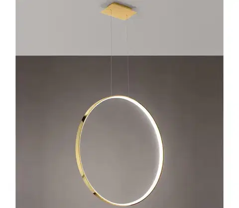 Svietidlá Thoro TH.248 - LED Luster na lanku RIO LED/50W/230V CRI90 3000K pr. 78 cm zlatá TH.248