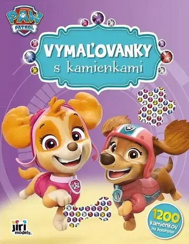 Nalepovačky, vystrihovačky, skladačky Vymaľovanky s kamienkami: Labková patrola