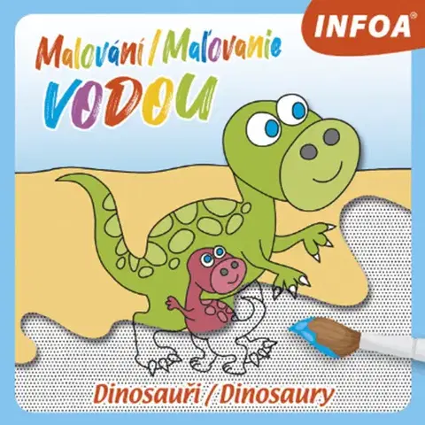Nalepovačky, vystrihovačky, skladačky Malování/Maľovanie vodou Dinosauři/Dinosaury
