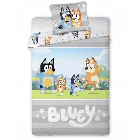 Detské obliečky Obliečky Disney Bluey do postieľky 135x100cm+40x60cm Faro Tiahome