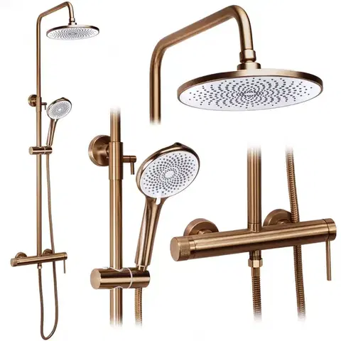 Kúpeľňové batérie REA REA - Sprchový set Foss Clif Brush Copper REA-P3914