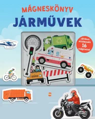 3D, magnetické, priestorové knihy Járművek - Mágneskönyv
