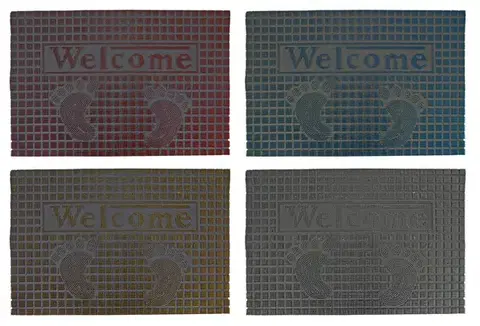 Rohožky MAKRO - Rohož Welcome 40x60cm, rôzne farby, guma