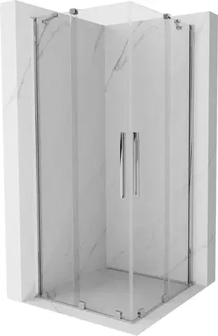 Sprchovacie kúty MEXEN/S - Velar Duo štvorcový sprchovací kút 90 x 90, transparent, chróm 871-090-090-02-01