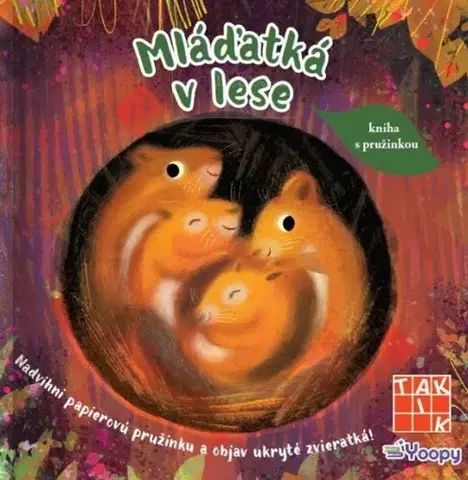 Leporelá, krabičky, puzzle knihy Mláďatká v lese - kniha s pružinkou