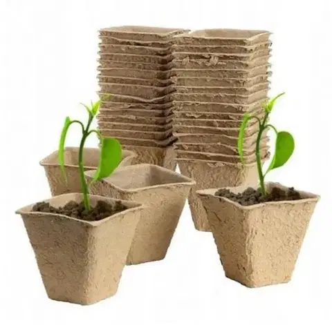 Outdoorové kotlíky Kinekus Kvetináč rašelinový SADBOVAČ 6x5cm, sada 72ks