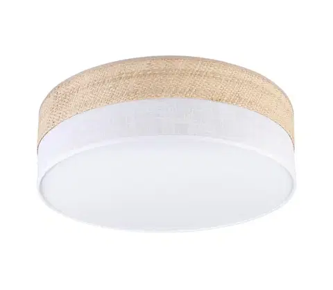Svietidlá  Stropné svietidlo SIRJA BOHO 2xE27/15W/230V pr. 45 cm béžová/biela LM-2.296/BIAŁY