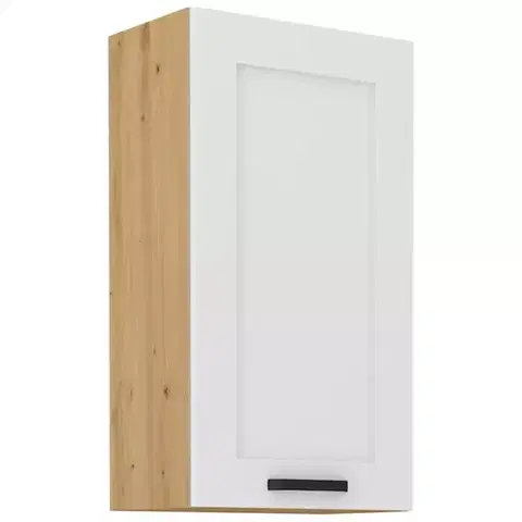 Kuchynské skrinky visiace Kuchynská skrinka LUNA biely mat/artisan  50g-90 1f