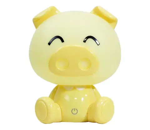Svietidlá ONLI - LED stmievateľná detská nočná lampička PUPPIES LED/3W/230V 19 cm prasiatko/žltá 074/LG