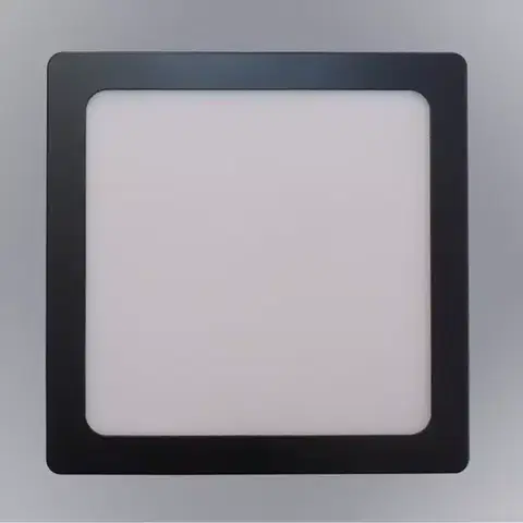Stropnice LED panelový blok 6W 4200K štvorcový čierny